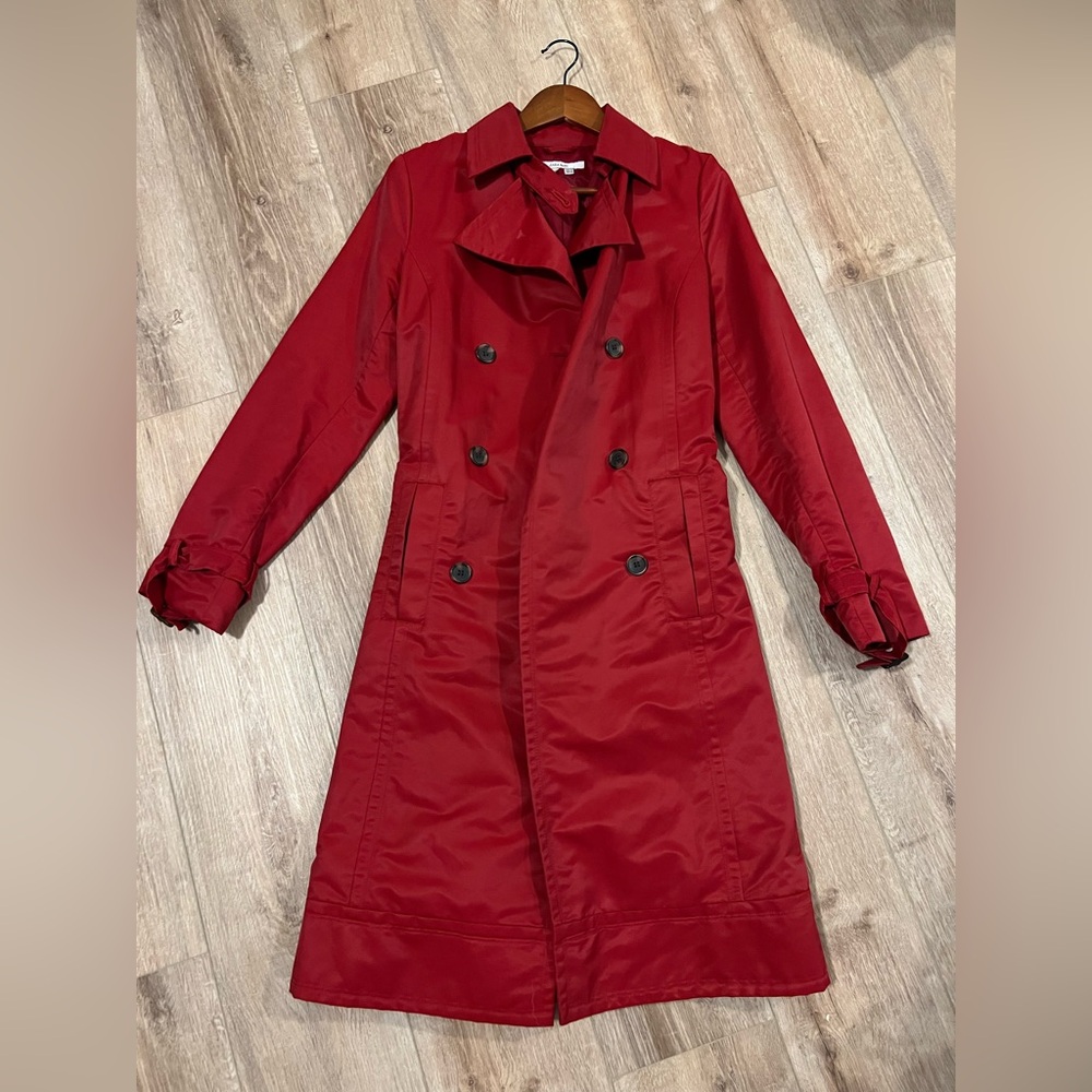 Zara Bold Red Trench Coat